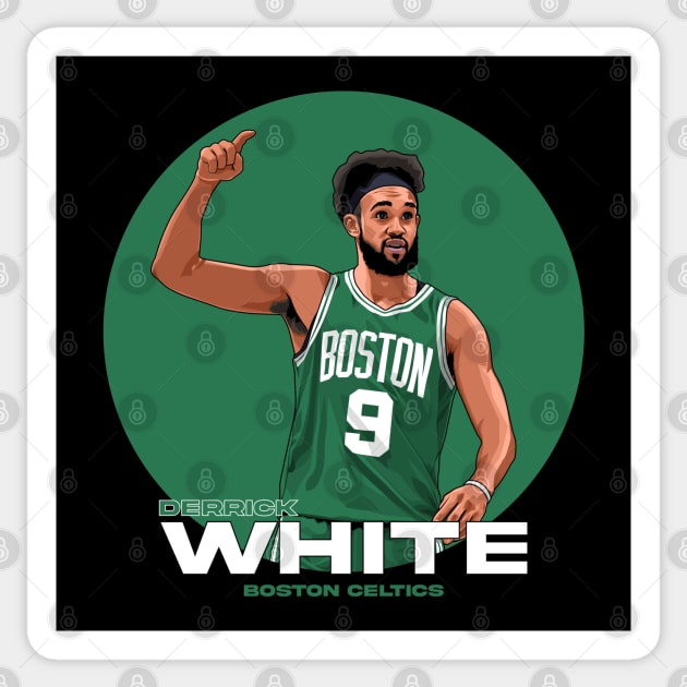 Derrick White Sticker by origin illustrations